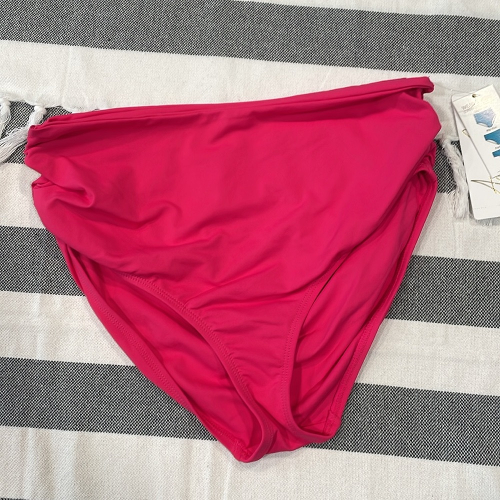 Ann Cole High Waist Convertable Bikini Bottom, Medium NWT